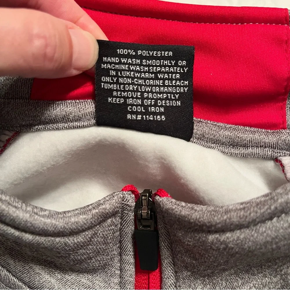 NWT Nebraska Cornhuskers Gray/Black Quarter Zip Pullover Top Colosseum Men’s XL - Picture 9 of 14